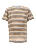 BOB striped-pattern T-shirt - Brown