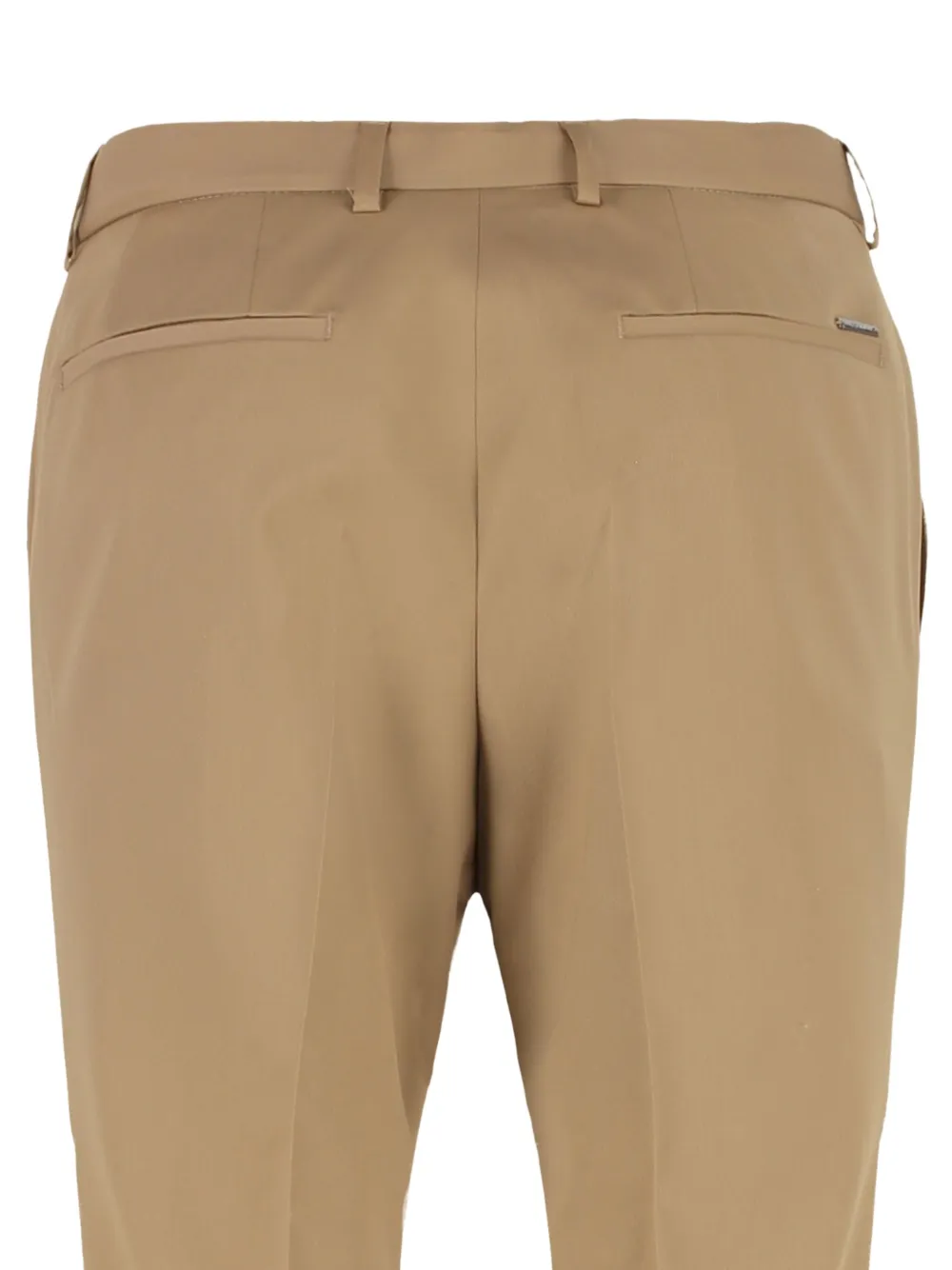 BOSS flat-front trousers Bruin