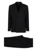 Tagliatore pinstripe double-breasted suit - Black