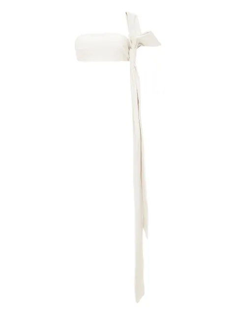 Lika bow-detail strapless top