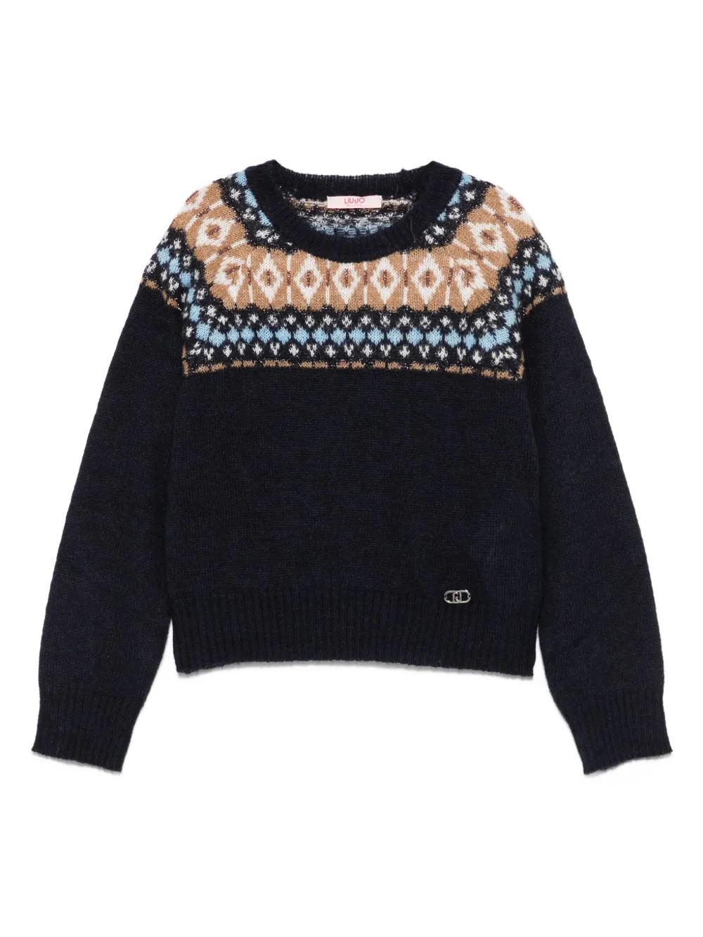LIU JO Trui met ronde hals Blauw