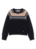 LIU JO crew-neck sweater - Blue