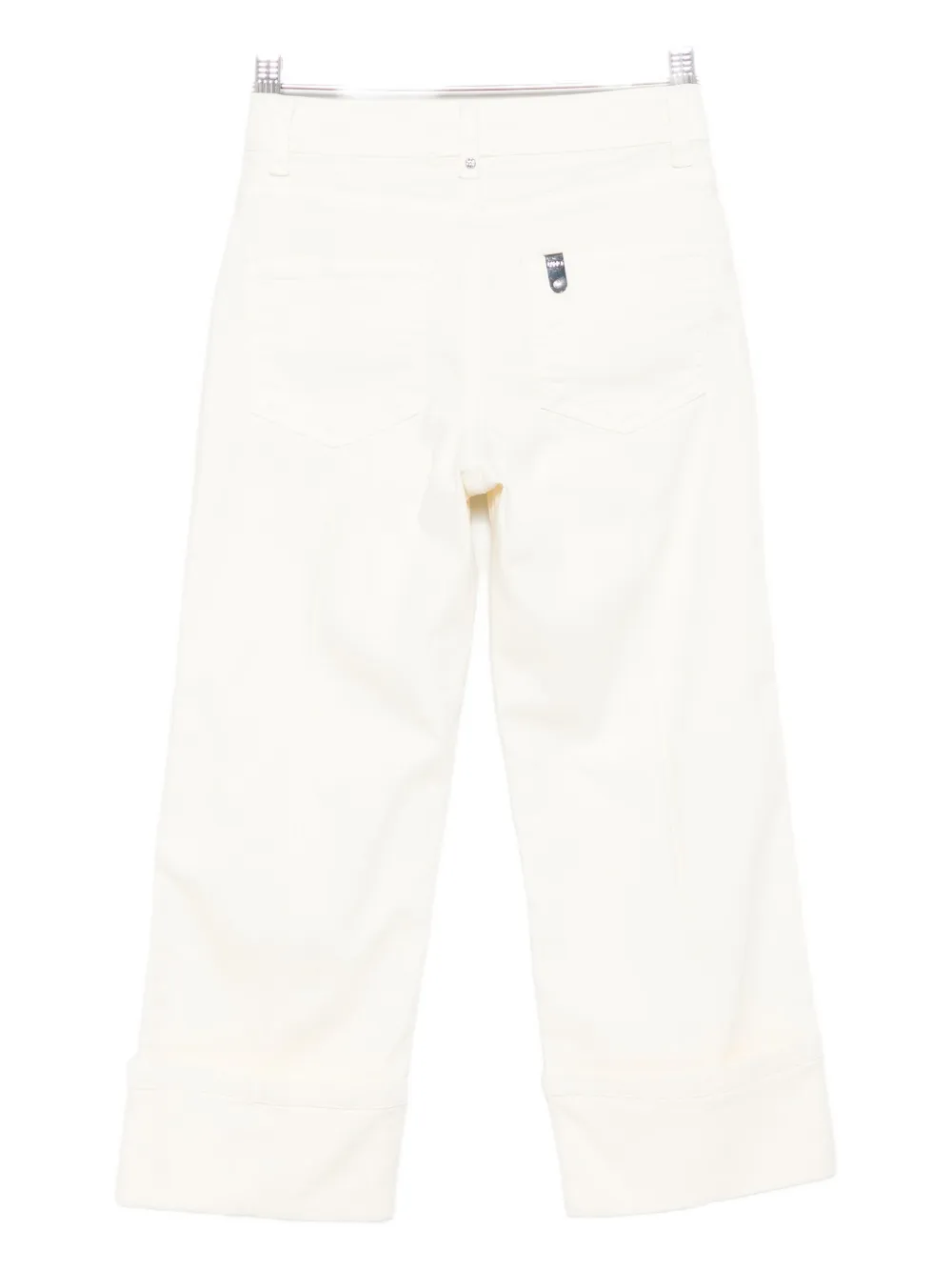 Liu •jo Button-closure Cuffed Jeans In White