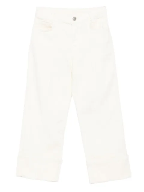 Liu Jo Kids button-closure cuffed jeans