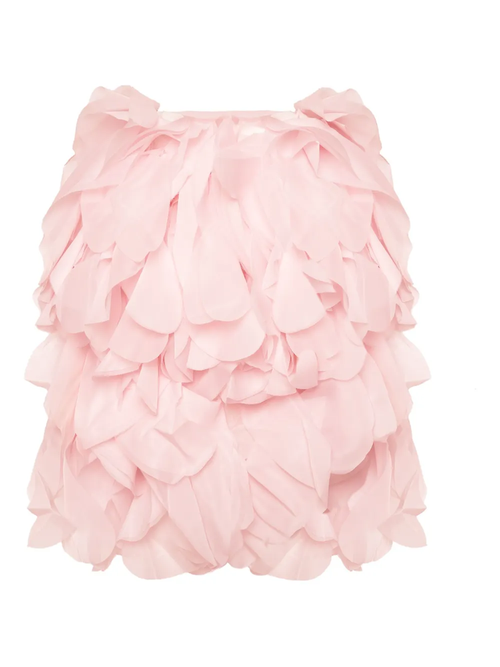 ruffled organza cape