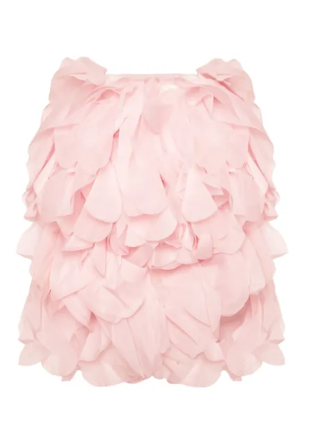 Lika ruffled organza cape
