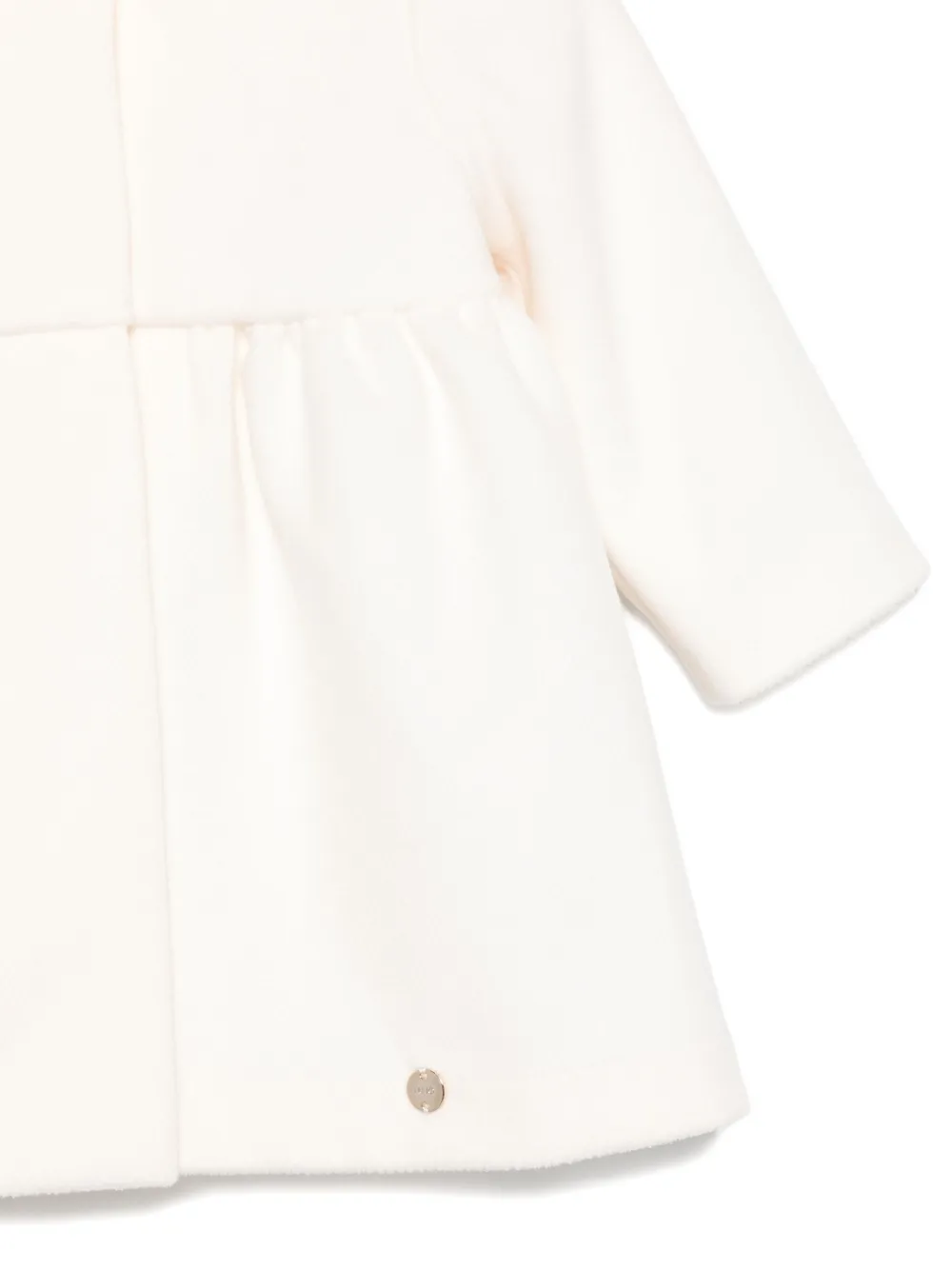 Liu •jo Collared Long-sleeve Jacket In White