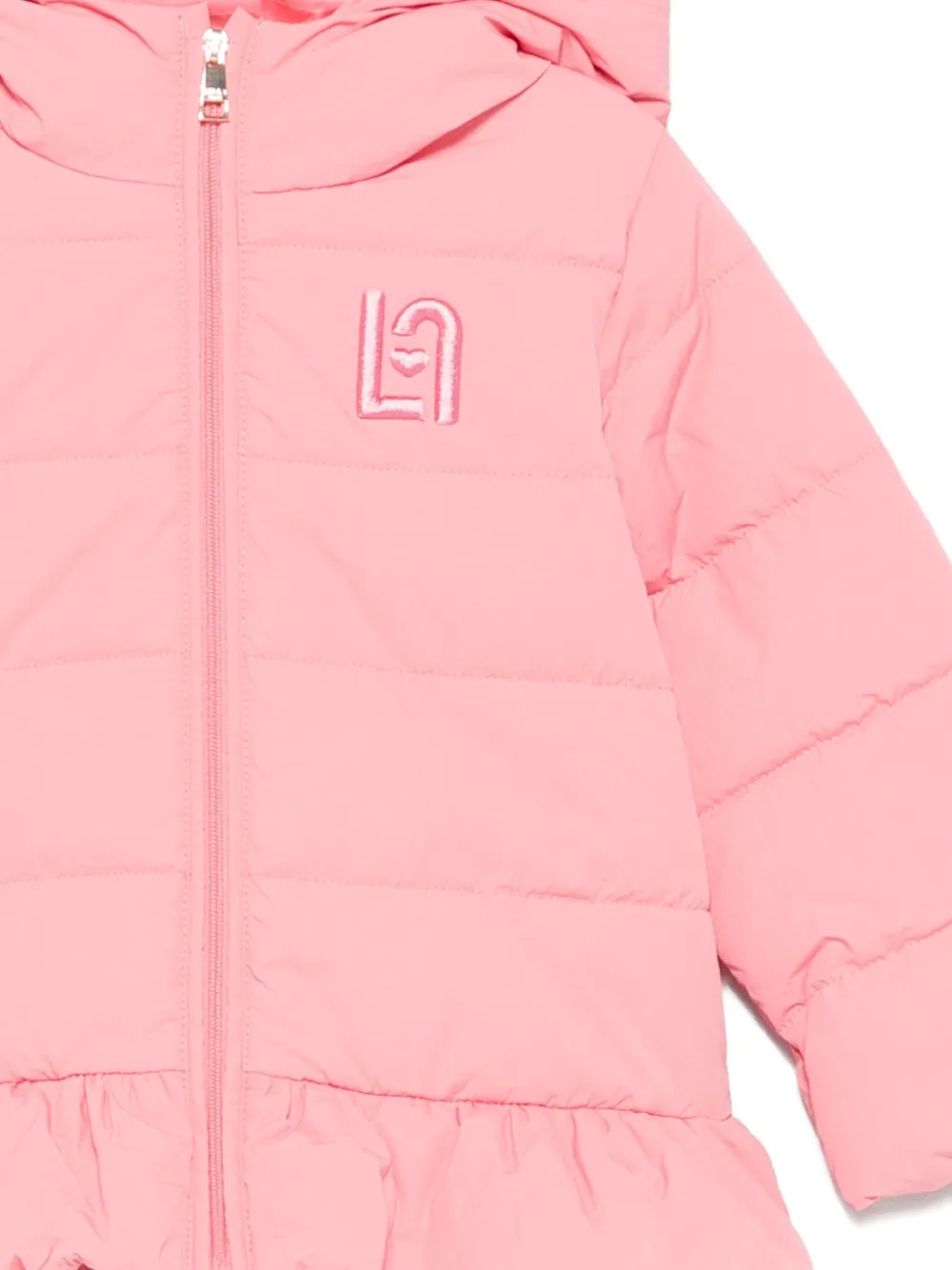 Liu Jo Kids Jack met capuchon en ruches Roze