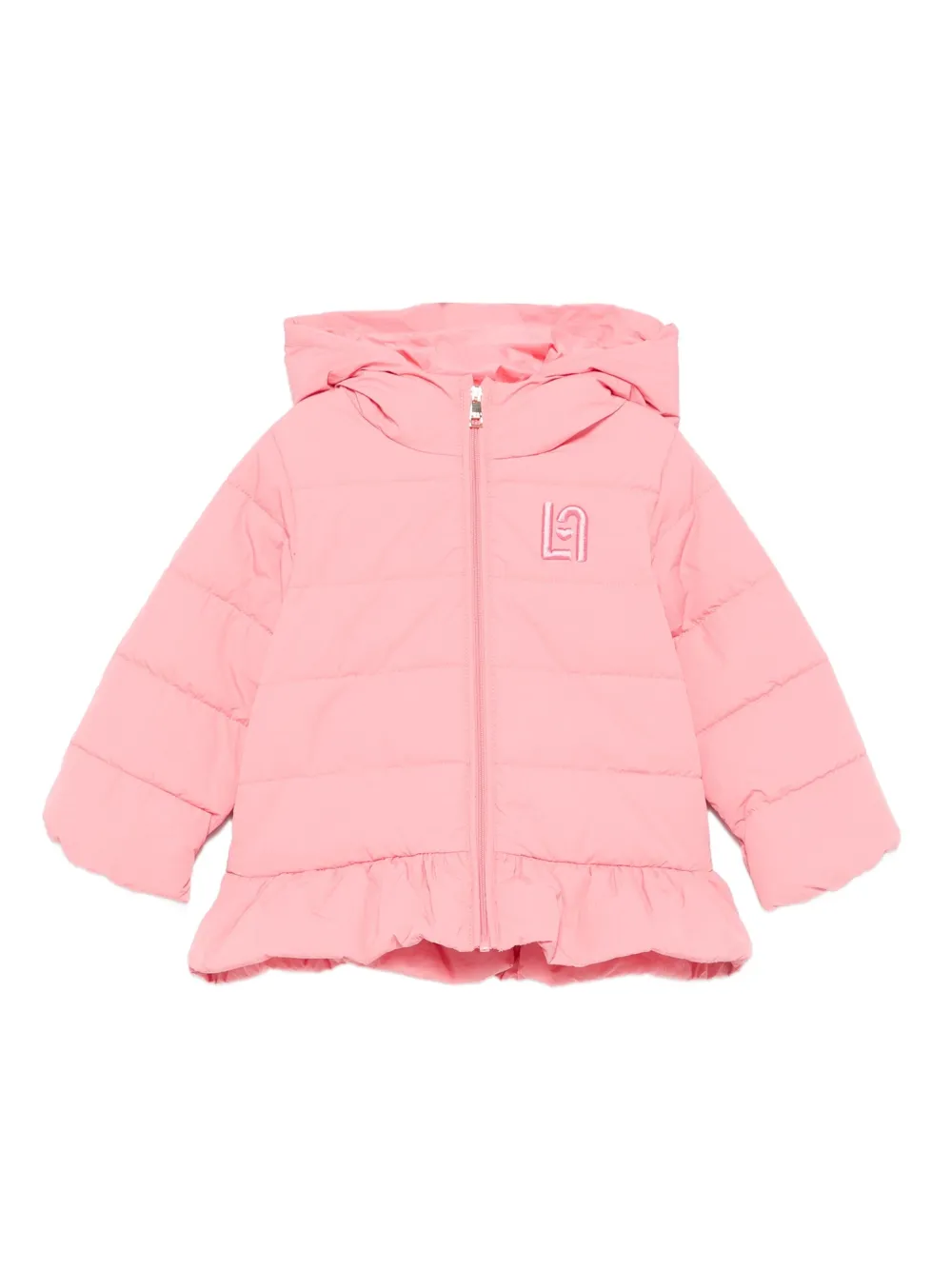 Liu Jo Kids Jack met capuchon en ruches Roze