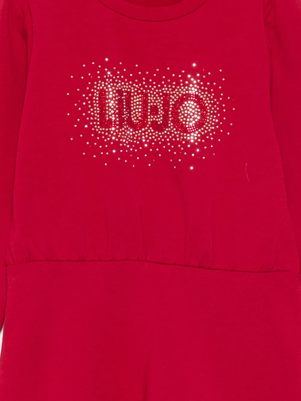Liu Jo Kids Jurk met verfraaide kraag Rood