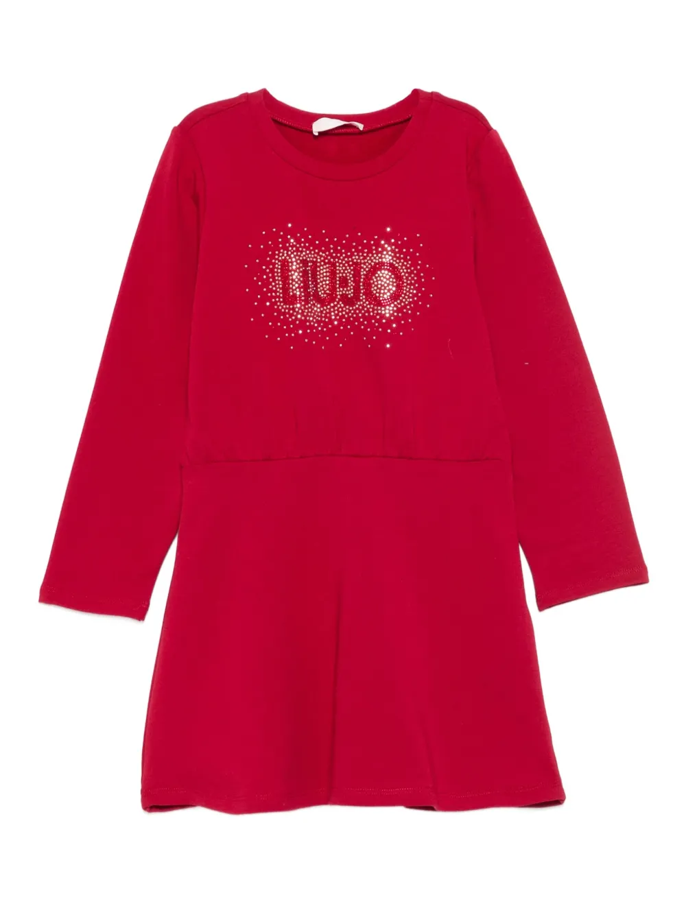 Liu Jo Kids Jurk met verfraaide kraag Rood