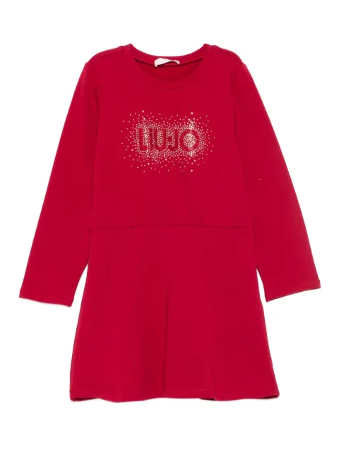 Liu Jo Kids embellished long-sleeve dress
