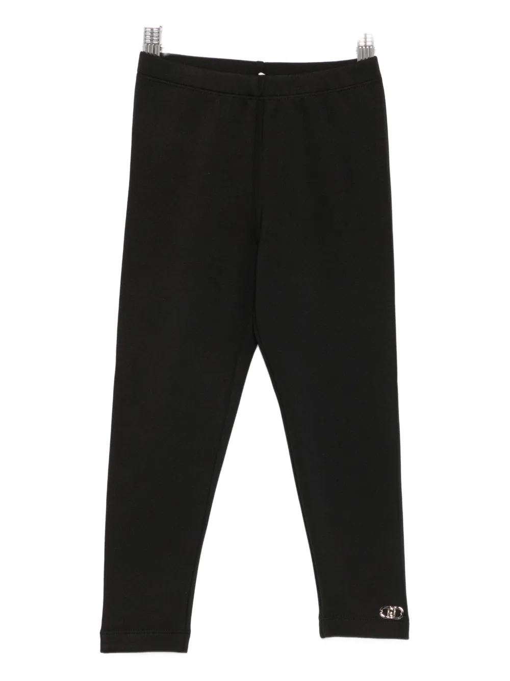 Liu •jo Logo Leggings In Black