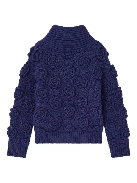 GANNI Pullover mit gehäkeltem Detail