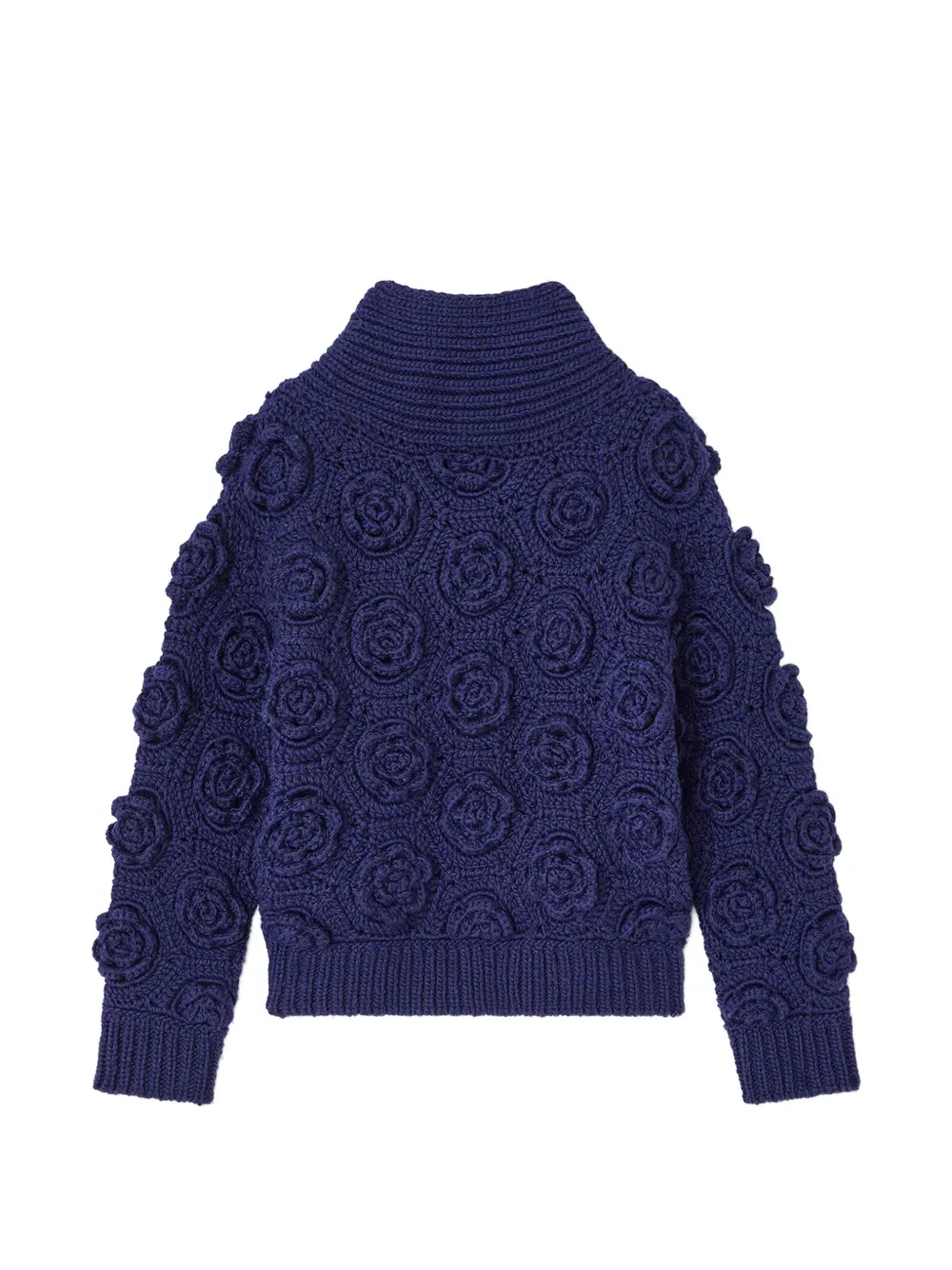 GANNI Trui met gehaakt detail Blauw