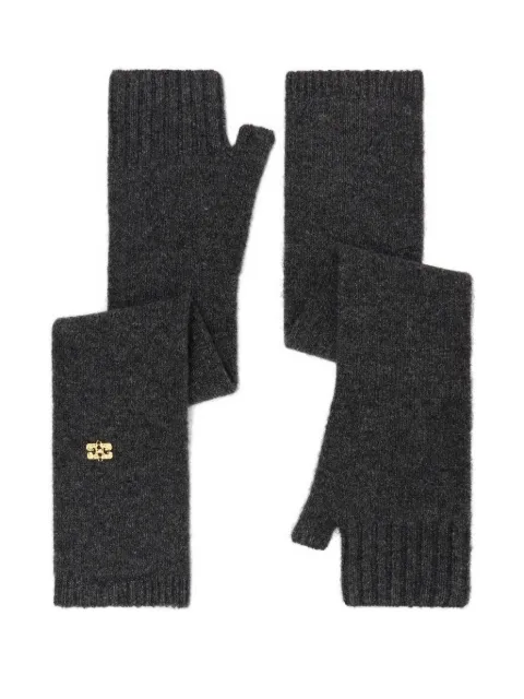 GANNI fingerless embellished gloves