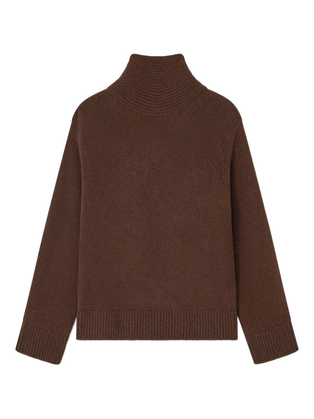 GANNI high-neck open-back pullover | Brown | Image 1