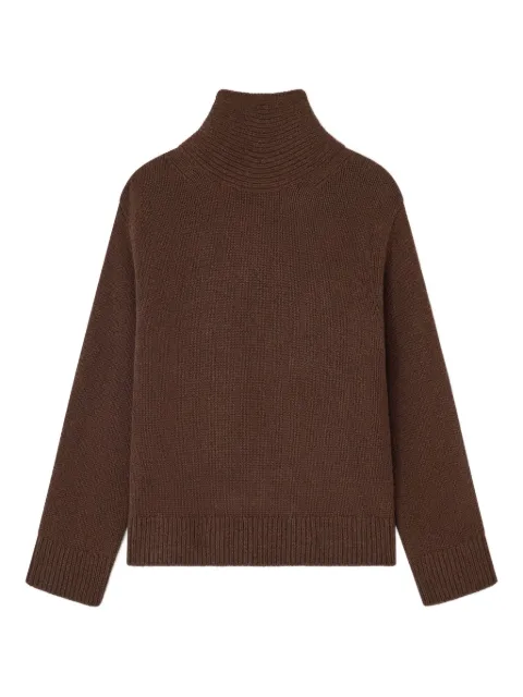 GANNI high-neck open-back pullover
