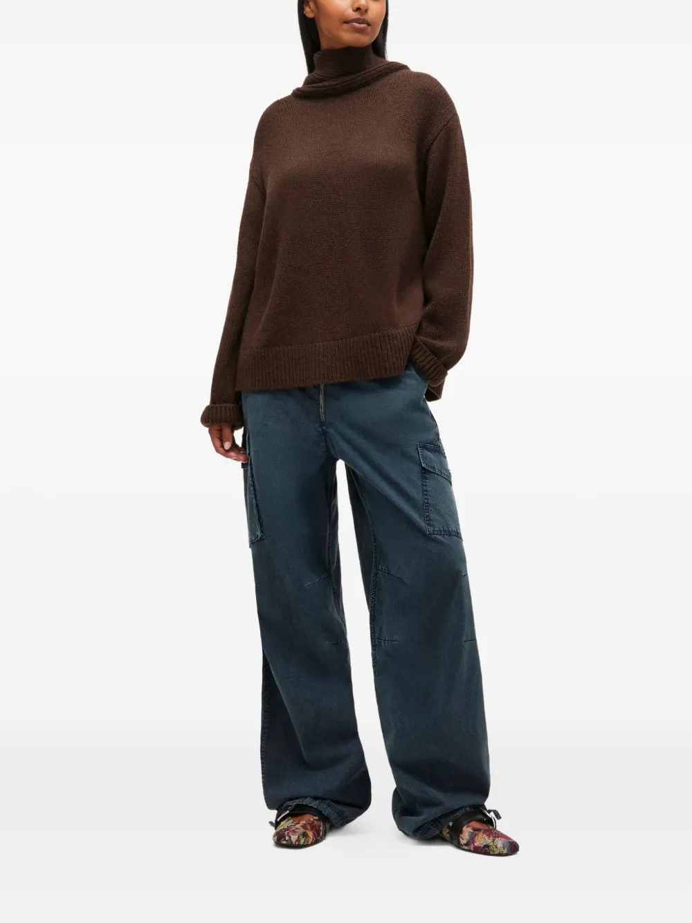 GANNI high-neck open-back pullover | Knitted Tops | Image 2
