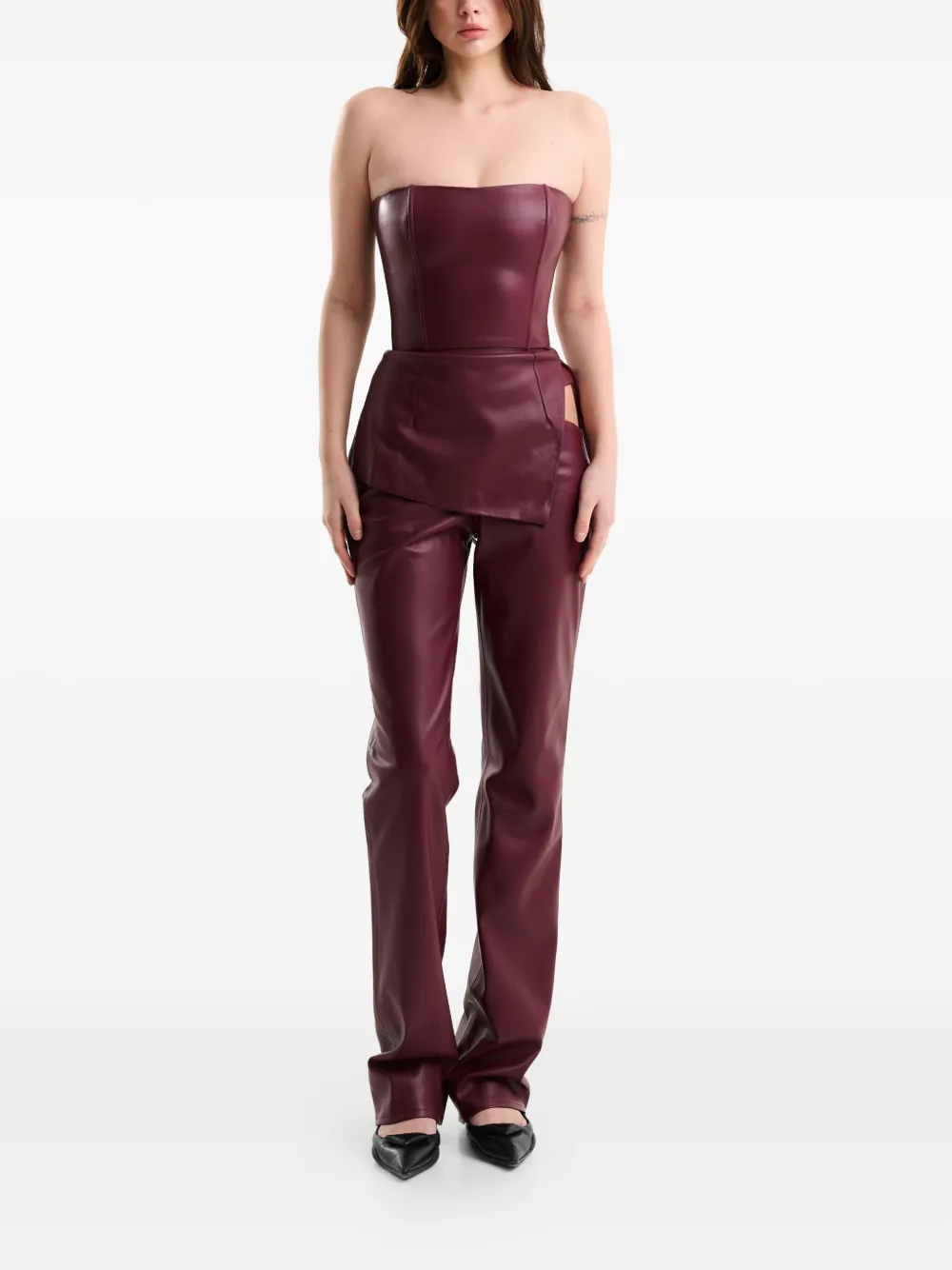 Lika lace-up asymmetrical top | Blouses | Image 2