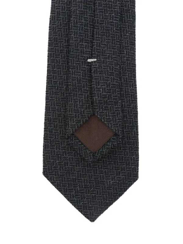 Cravate En Soie Canali - Occasion, Style Classique Noué