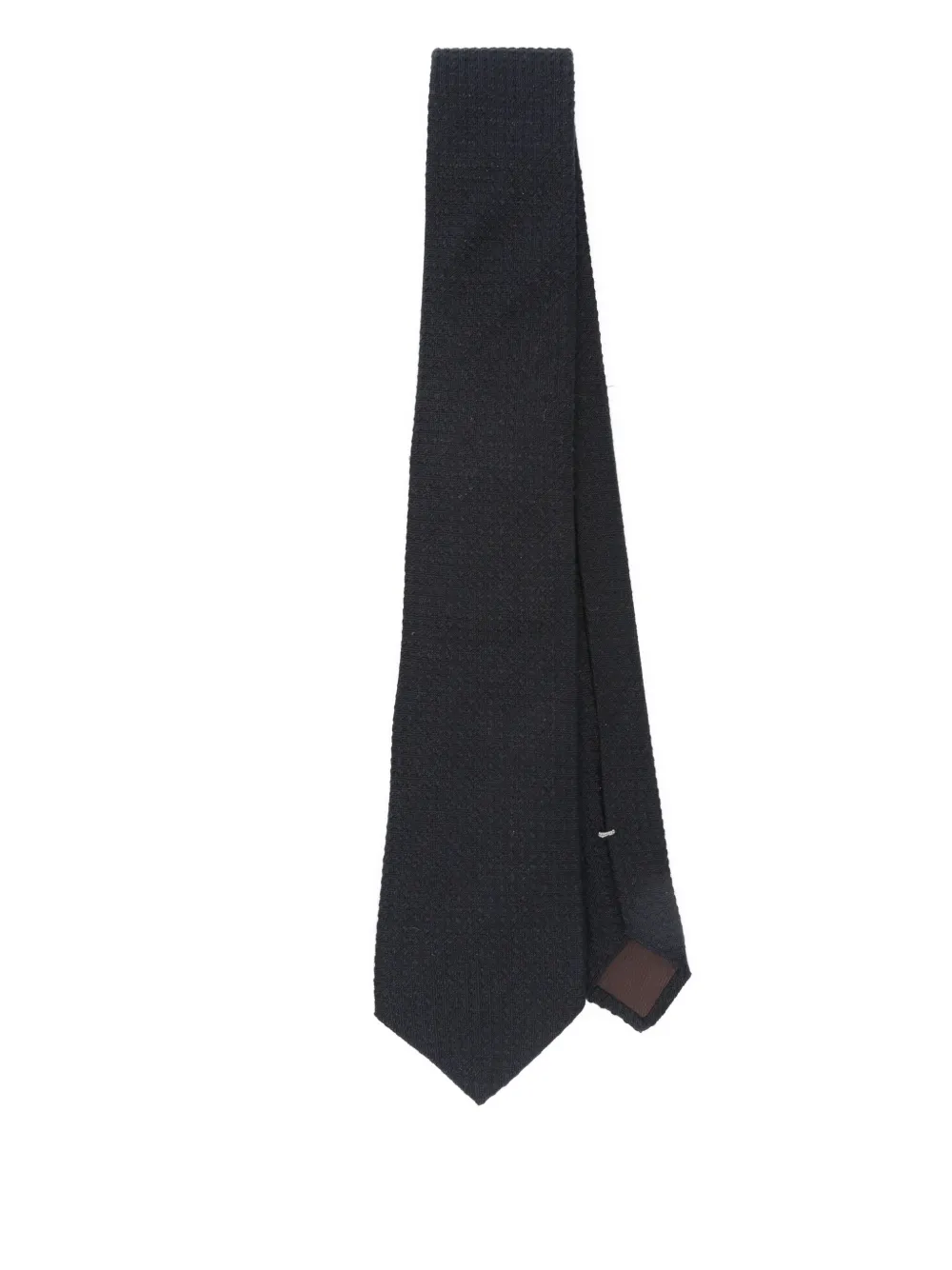 textured silk-cashmere tie