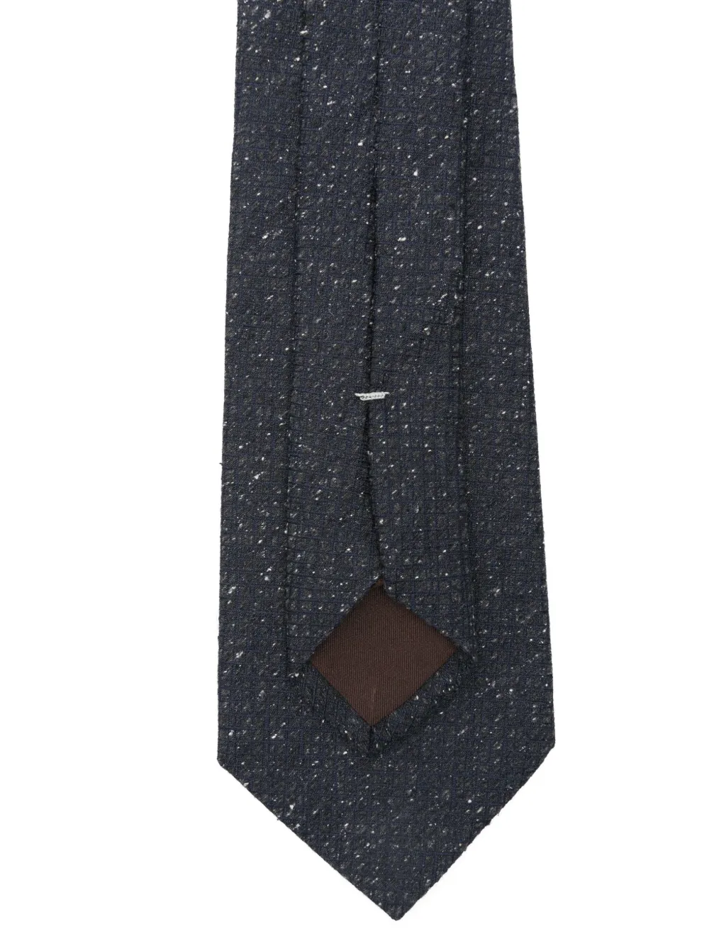 Canali speckled silk tie - Blauw
