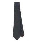 Canali speckled silk tie - Blue