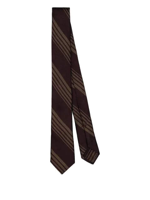 F.MARINO striped silk tie