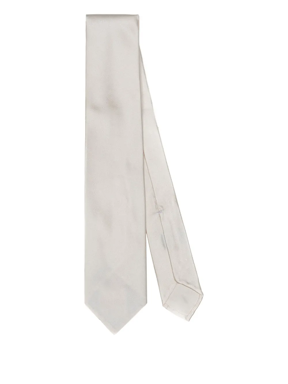 F.MARINO pointed-tip tie Wit