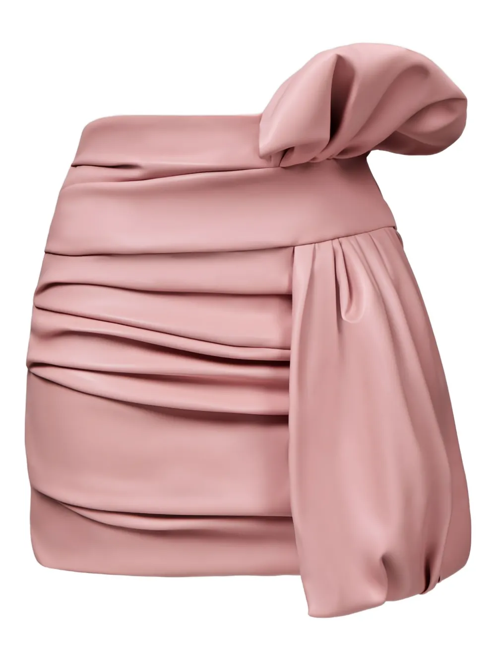 Lika bow-detail draped mini skirt | Pink | Image 1