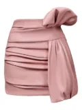 Lika bow-detail draped mini skirt - Pink