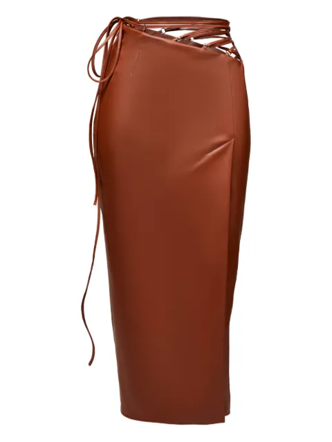 Lika lace-up midi skirt
