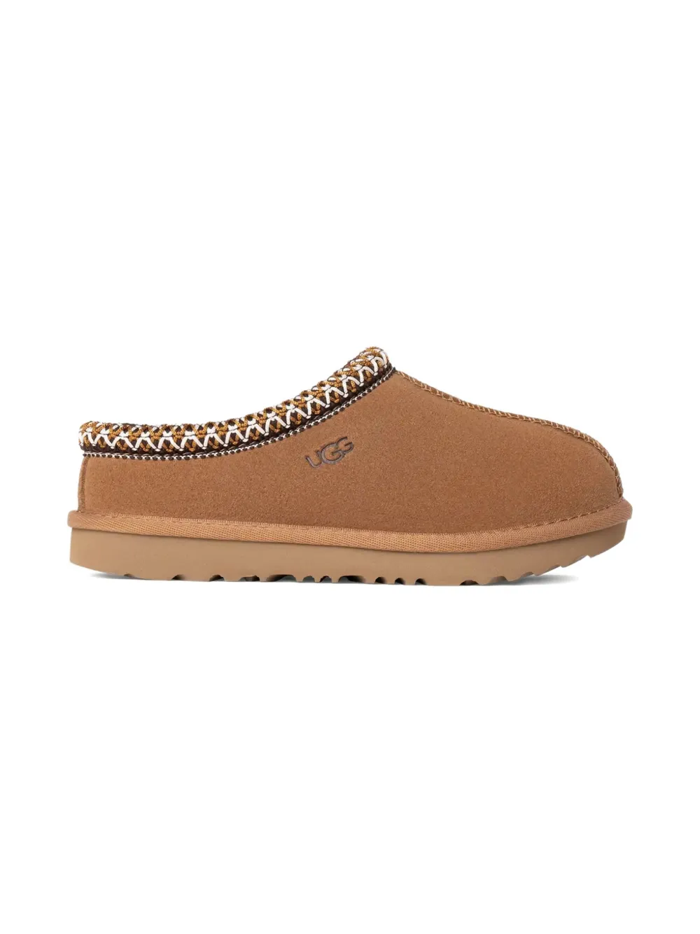 Ugg Kids' Tasman Ii Braided-trim Slippers In Brown