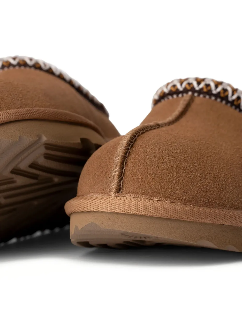 UGG Kids Tasman II braided-trim slippers - Bruin