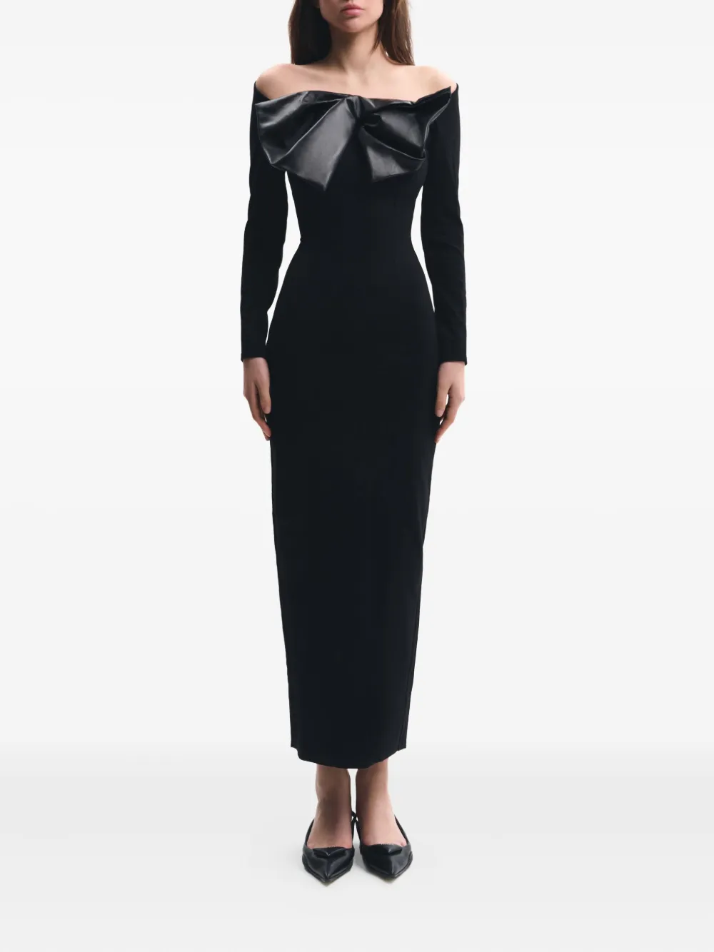 Lika bow-embellished dress | Evening Dresses | Image 2