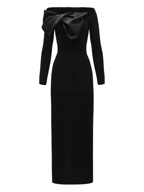 Lika bow-embellished dress