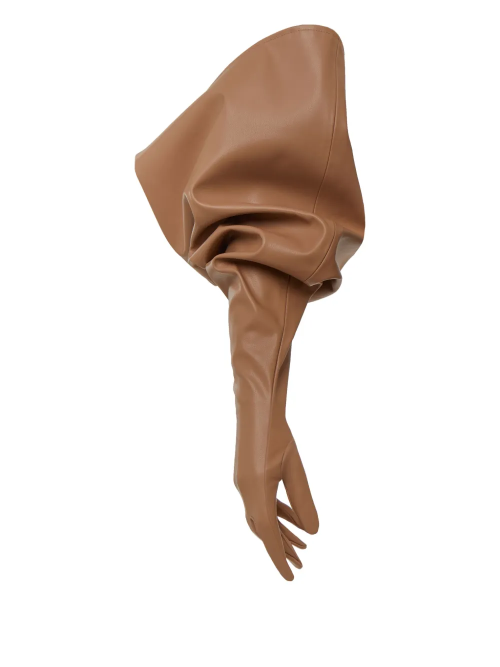 draped long glove