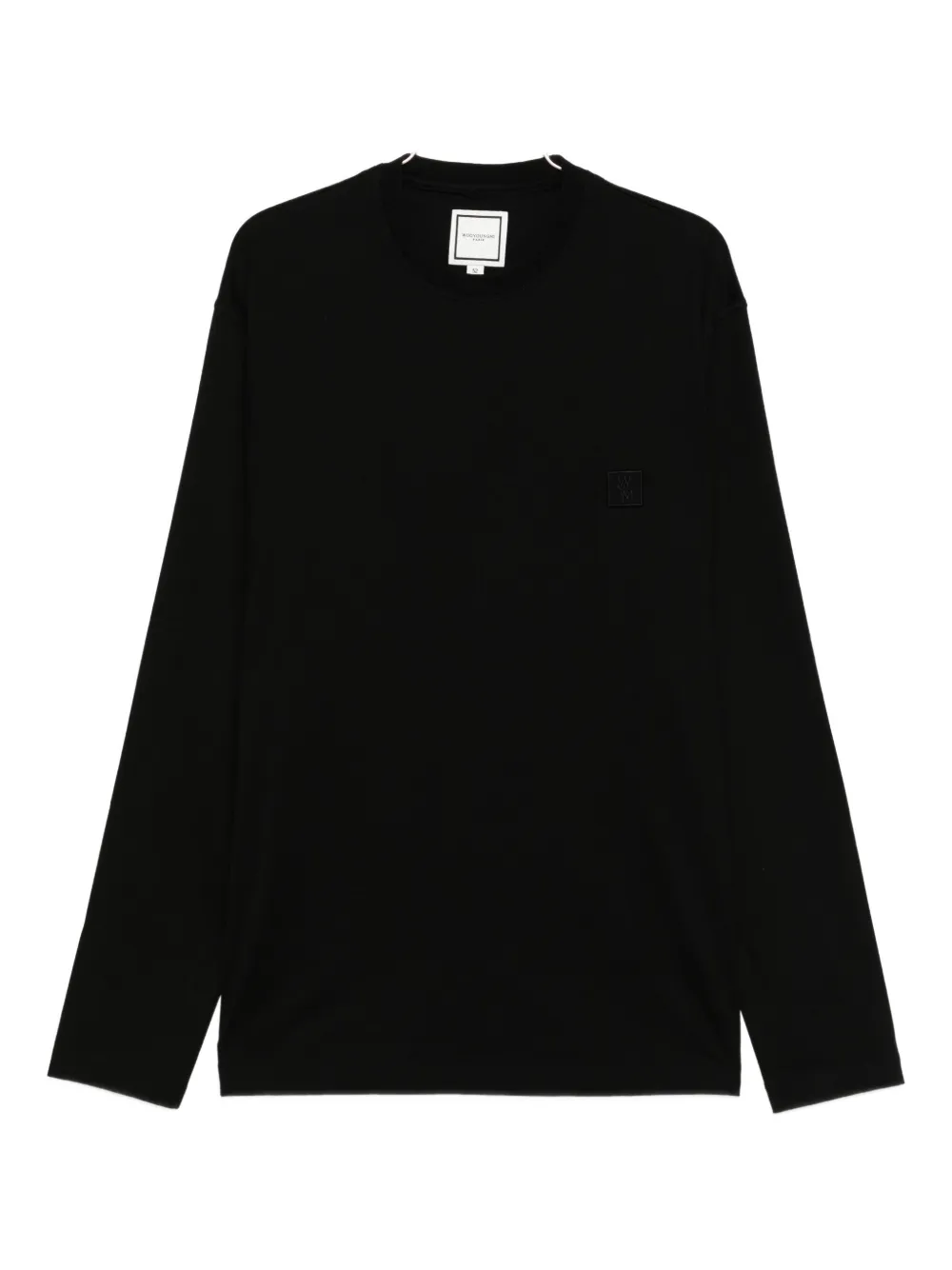 Wooyoungmi Logo-print Long-sleeve T-shirt In Black