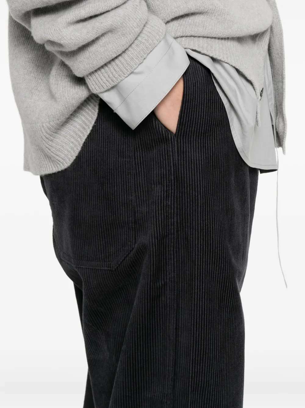 Sofie D'hoore Ribfluwelen broek Grijs