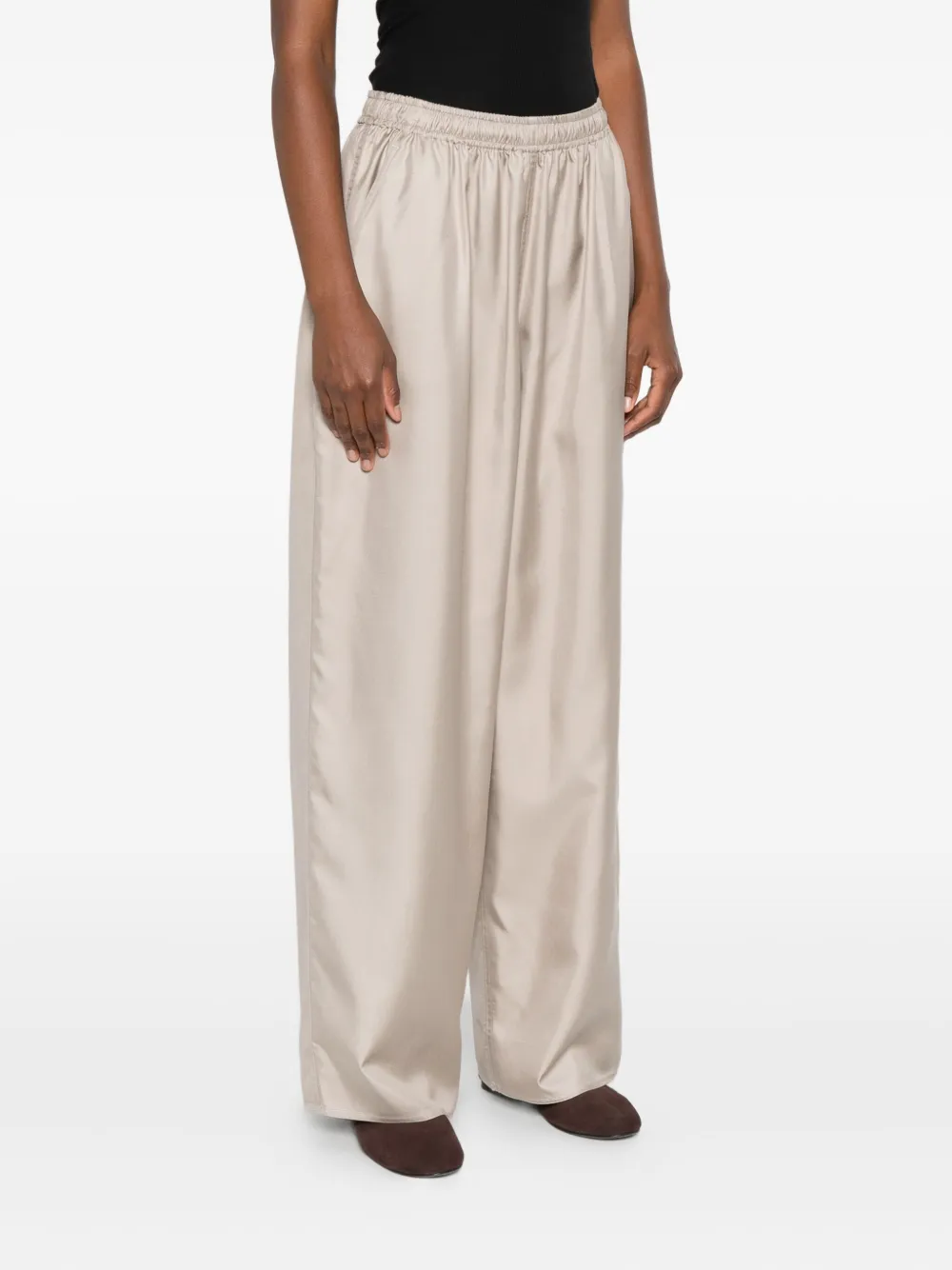 Sofie D'hoore Elastic-waist Palazzo Pants In Neutral