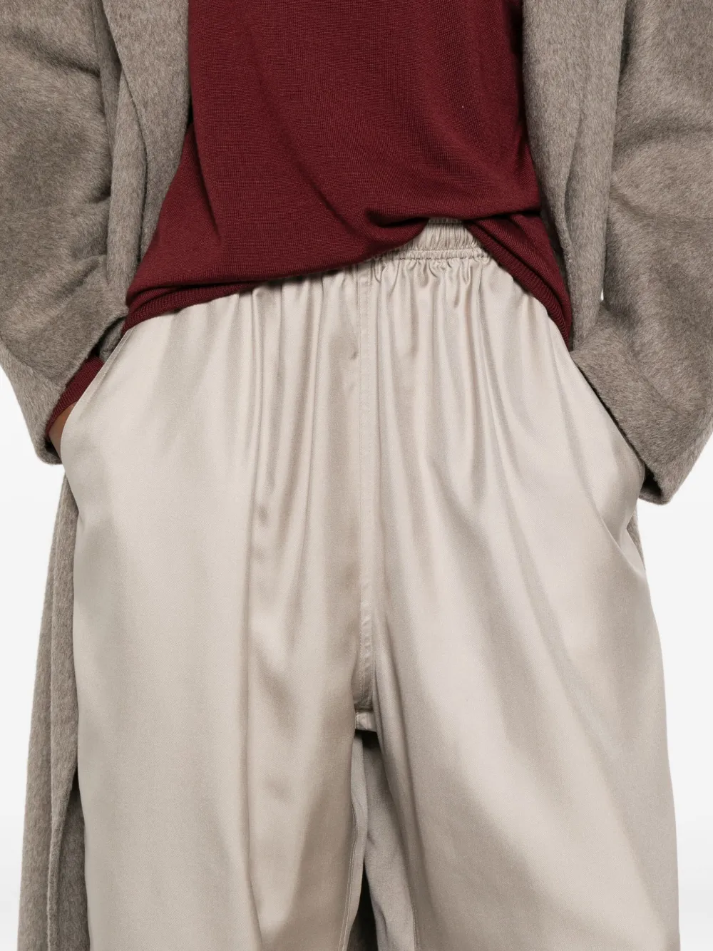 Sofie D'hoore Elastic-waist Palazzo Pants In Neutral