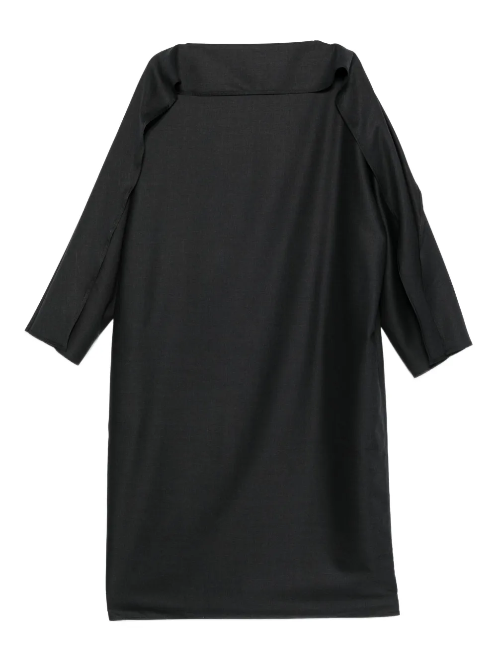Sofie D'hoore ruffled-collar midi dress | Grey | Image 1