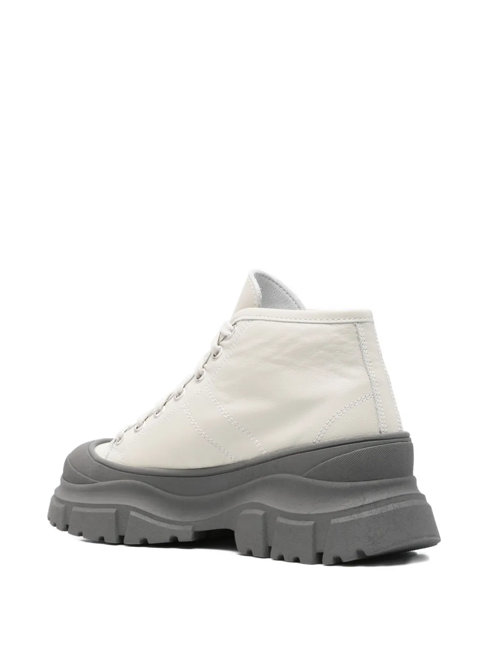 Sofie D'hoore Lace-up Chunky-sole Boots In Neutral