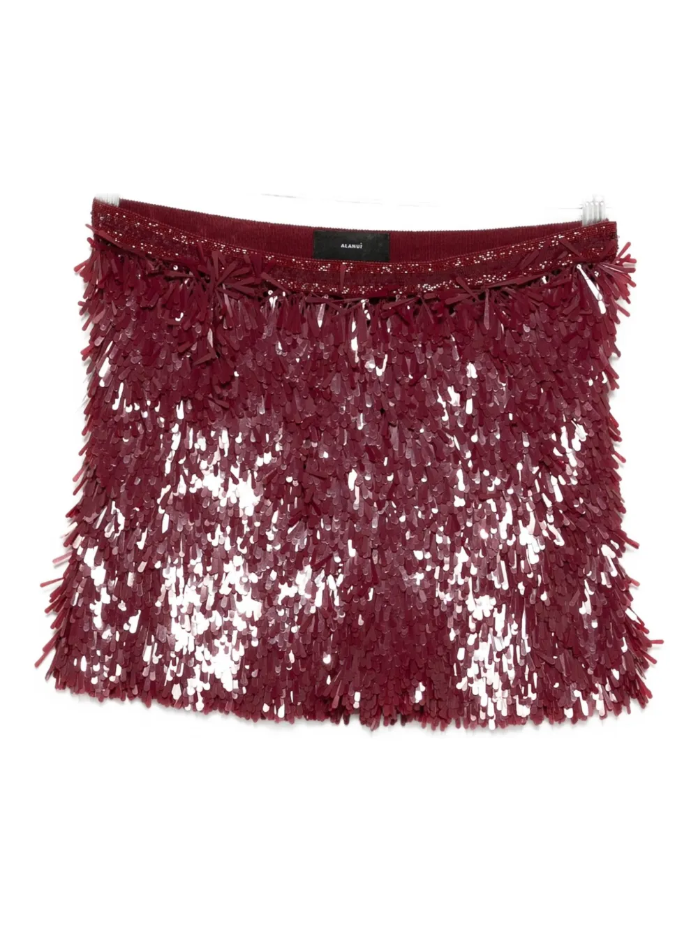 Alanui fringe mini skirt - Rosso