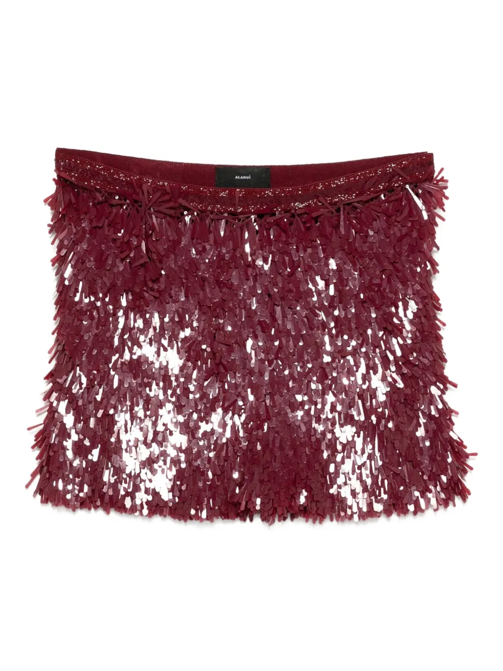 fringe mini skirt