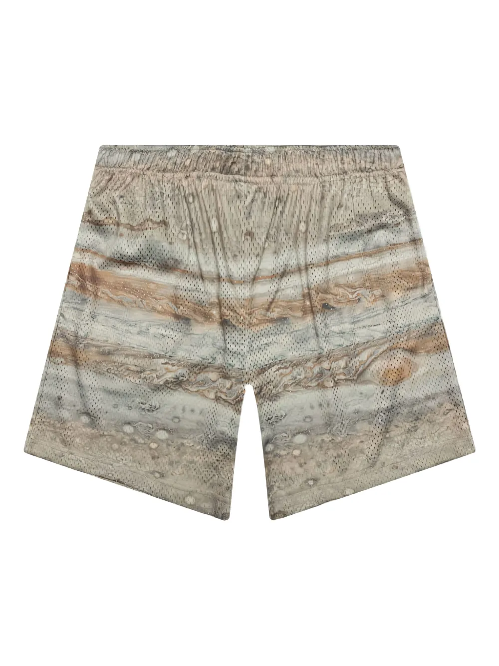 John Elliott Mesh shorts met print Beige