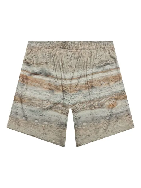 John Elliott mesh planetary-print shorts