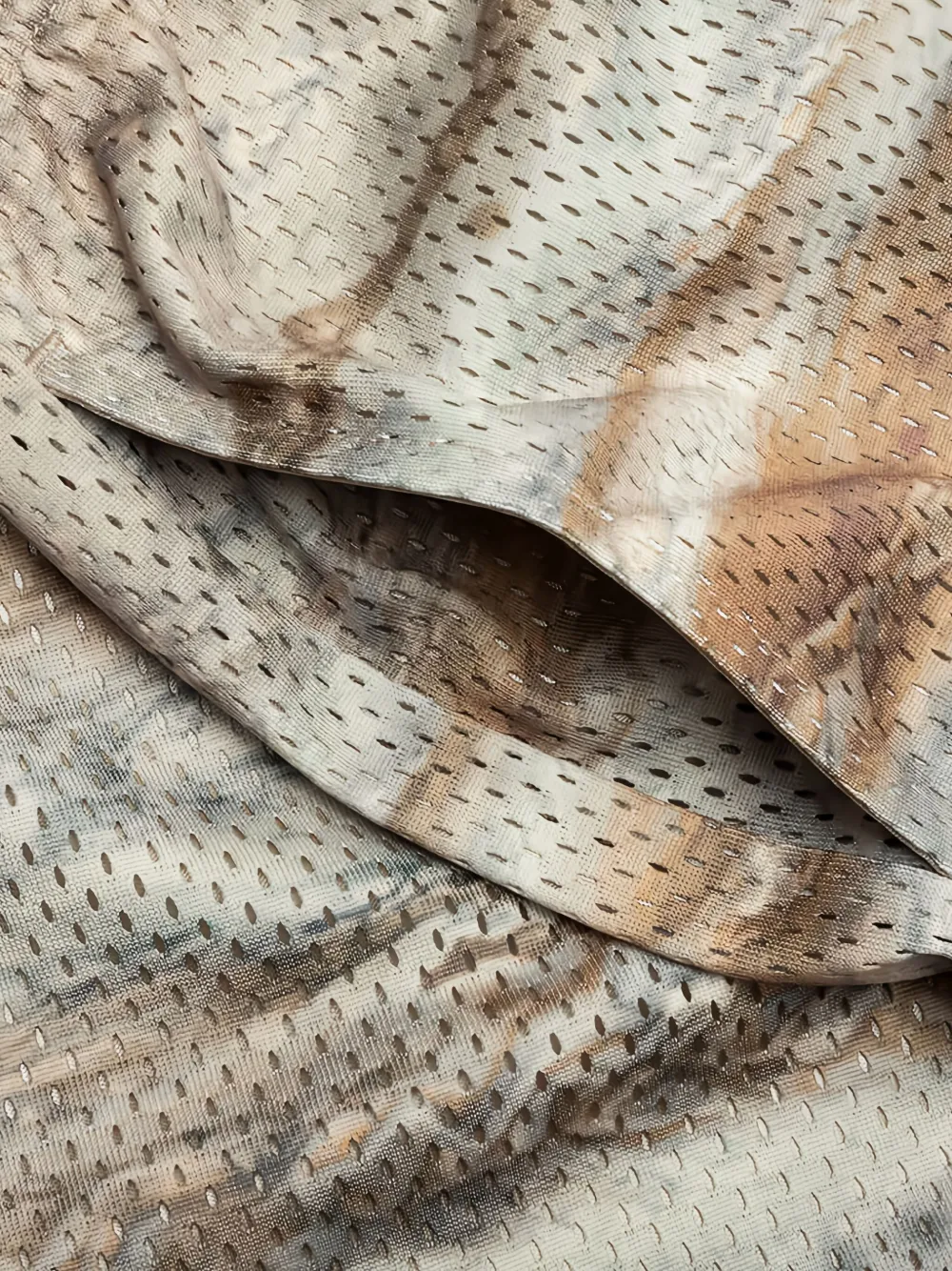 John Elliott Mesh shorts met print Beige