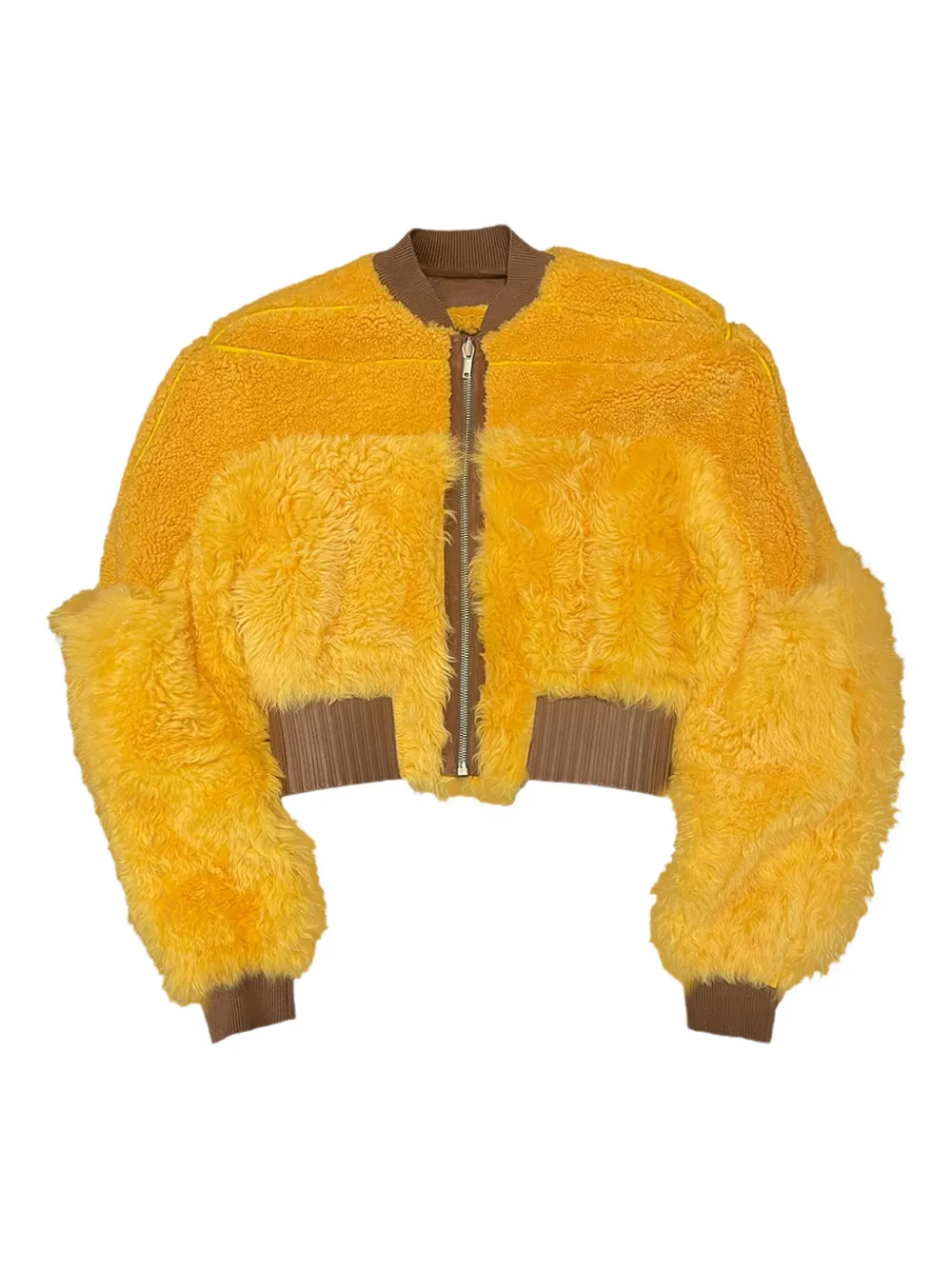 Rick Owens shearling bomber jacket | Yellow | Image 1